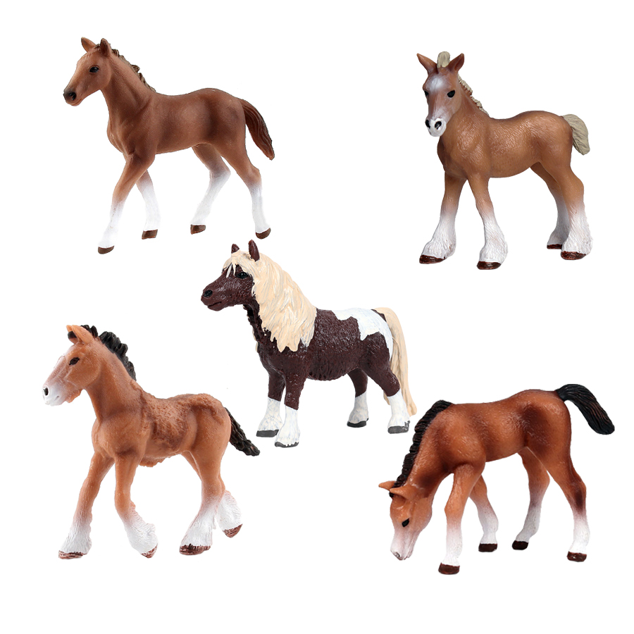 Model Kit Horse - プラスチック製の馬の置物,子供向け,arabianフィギュア,ポニーモデル,ファーム動物,アクションフィギュア,新しいコレクション,アセンブリ