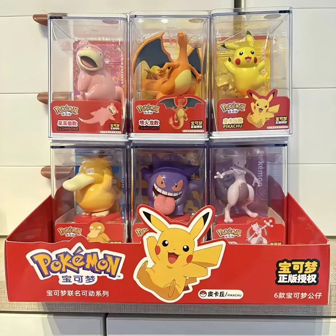 Model Kit Figure - ポケモンモデルキットアニメキャラクターフィギュアゲンガーピカチュウリザードンスローポークミュウツーシリーズ車内ハンドポジションおもちゃギフト