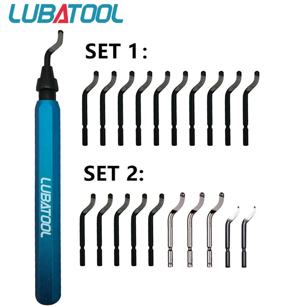 Model Kit Clipper - LUBATOOL バリ取りツール 11 HSS 鋼刃付き、360 度回転ヘッドバリ取りツール