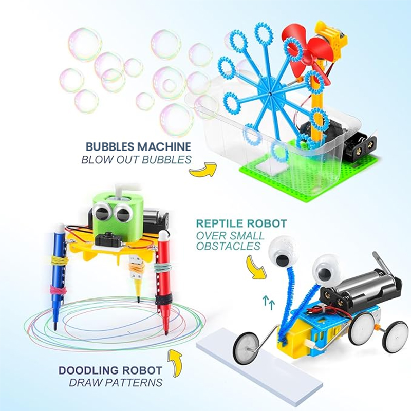 6 セットロボットキット科学実験 DIY 組み立てモデル教育 - Model Kit Motor のレビューと価格