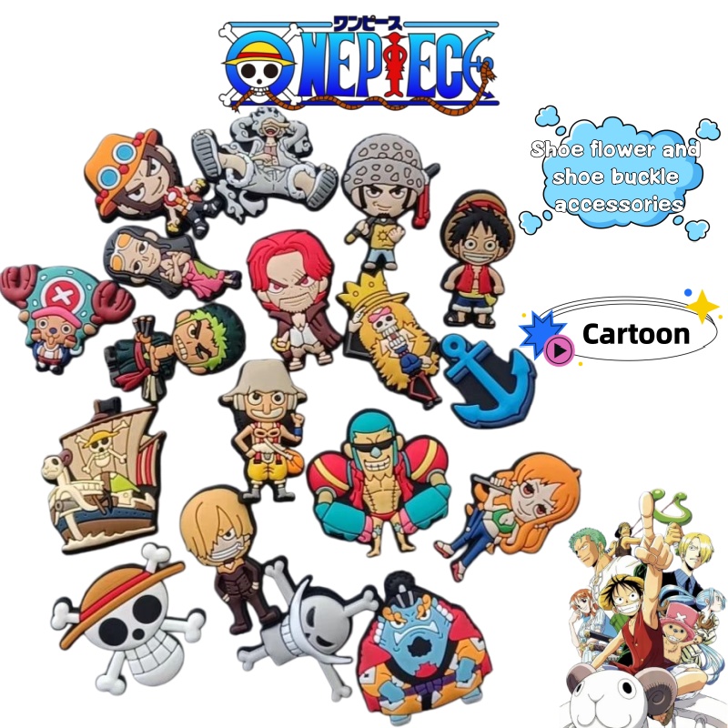 ワンピースのアニメキャラクターの穴あき靴用アクセサリー、DI - Model Kit One Piece のレビューと価格