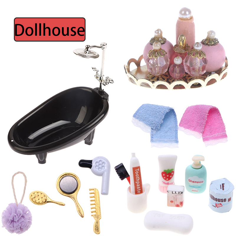 ドールハウスミニチュア実用的なバスルームアクセサリーヘアドラ - Model Kit House のレビューと価格