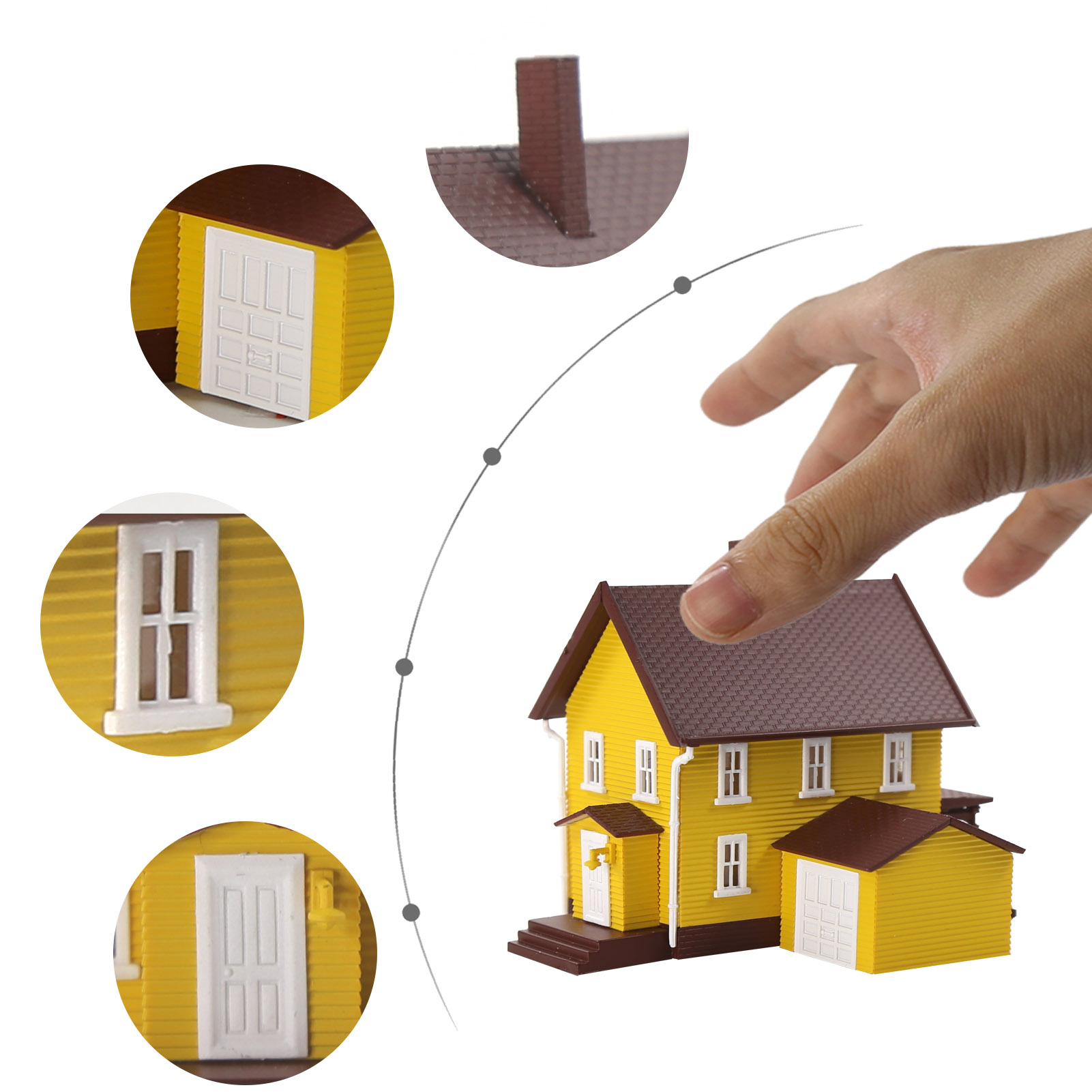 Evemodel Nスケール 1:160 モデル住宅キット  - Model Kit House のレビューと価格