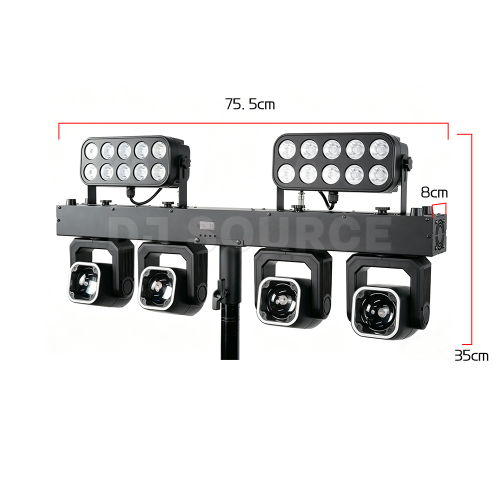 LED RGBW 4in1 4x40Wビームムービングヘッド - Wash Effect Set のレビューと価格