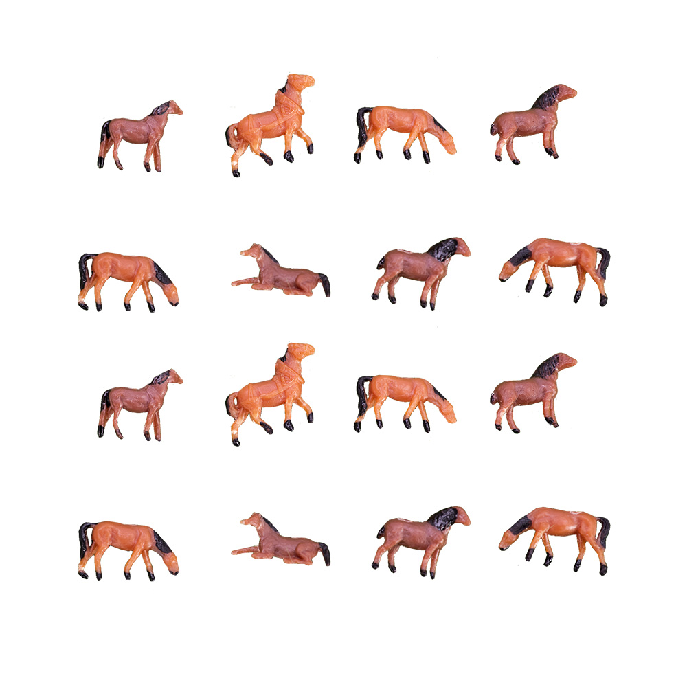 スケール 1:150 ミニチュア馬モデルブラウン ABS 動 - Model Kit Horse のレビューと価格