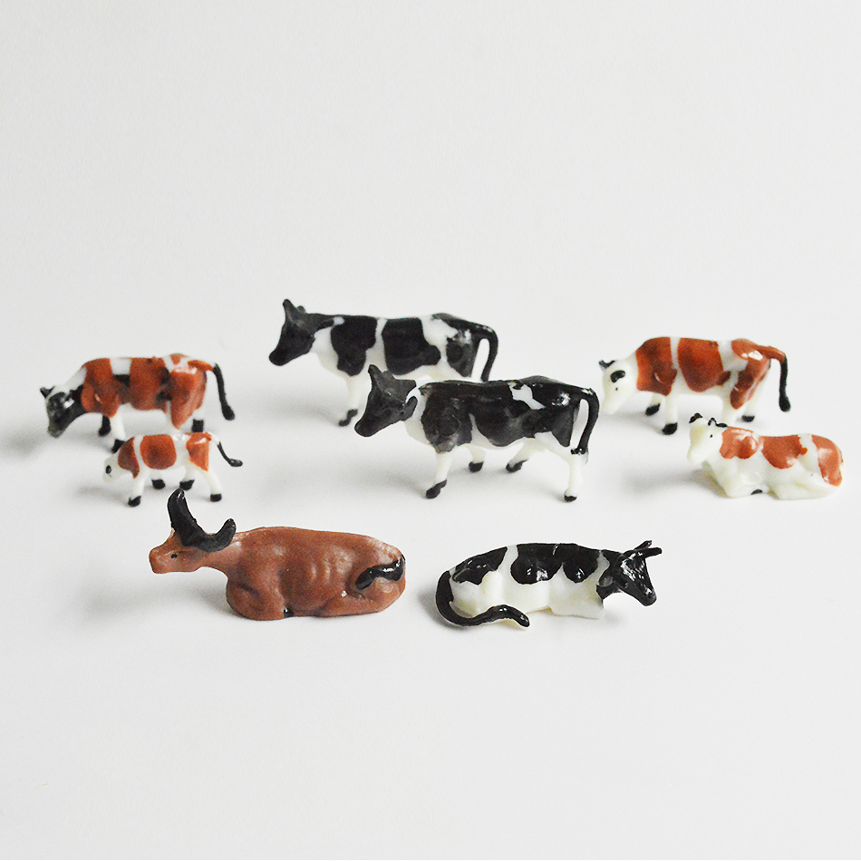 スケール 1:87 ミニチュア牛モデル ABS プラスチック - Model Kit Horse のレビューと価格