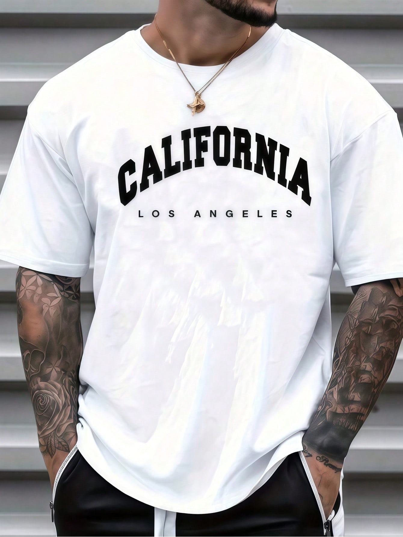 1枚入り メンズ服 カリフォルニア ロサンゼルス レタープリ - Wash Effect Set のレビューと価格