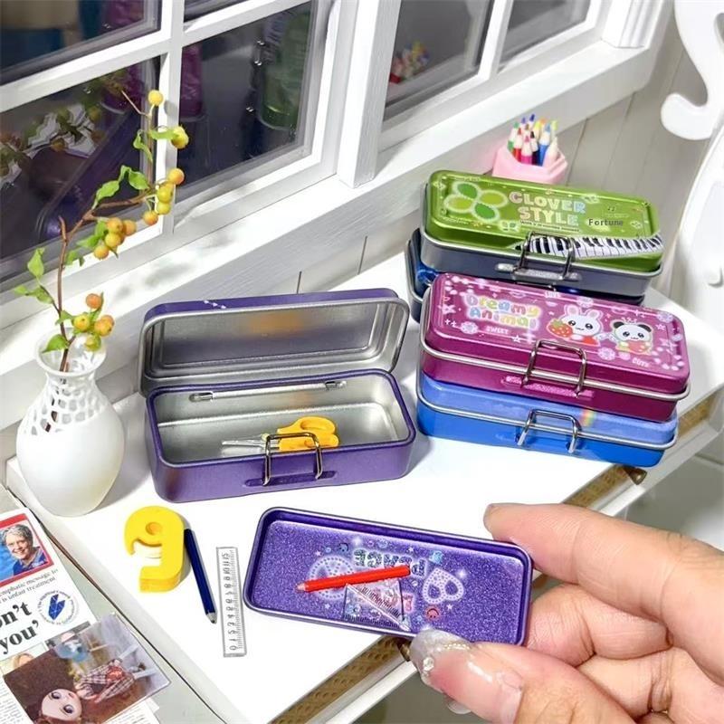 ミニチュア風景装飾セット：鉄製鉛筆箱モデル、二層式、ペンと定 - Model Kit Clipper のレビューと価格