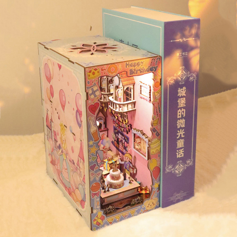 DIY 木製ブックコーナー棚インサートキットハッピーバースデ - Model Kit House のレビューと価格