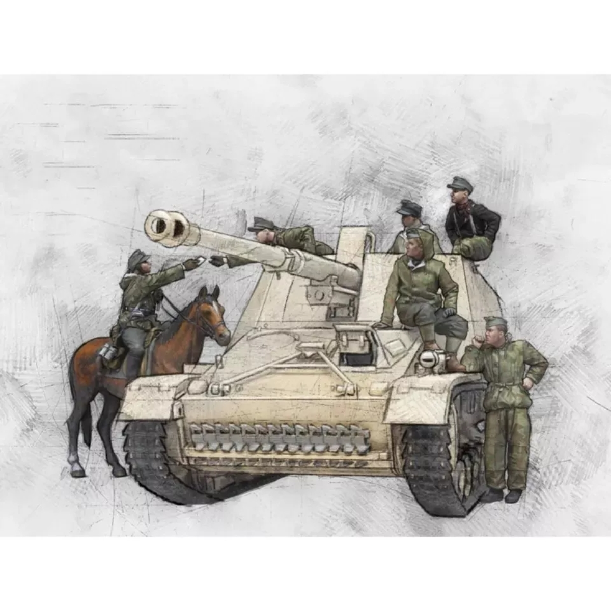 1/35 レジン兵士モデル GK ミリタリーテーマ (6 フ - Model Kit Horse のレビューと価格